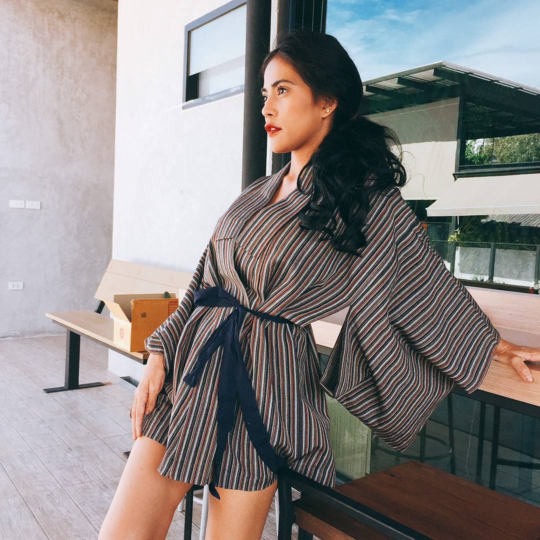 Customer wearing Sumo Vintage